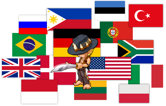 top-15 стран, играющих в mybrute
